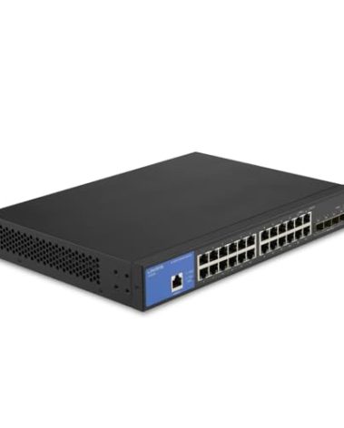 24-Port Managed Gigabit Ethernet Switch with 4 10G SFP+ Uplinks LGS328C