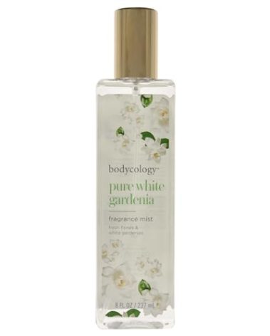 Bodycology Pure White Gardenia Fragrance Mist for Women, 8 oz - Refreshing Floral Scent, Long-Lasting Body Spray