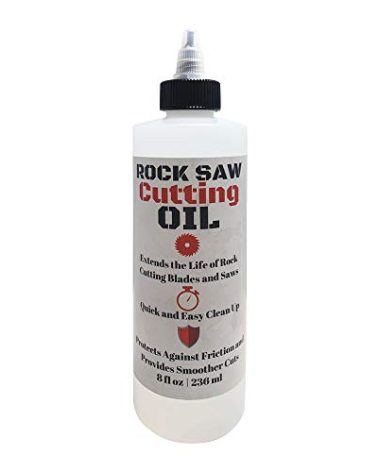 Rock Saw Cutting Oil - 8 oz - Odorless & Clear Lapidary Saw Coolant with Anti-Rust and Anti-Corrosion Inhibitors