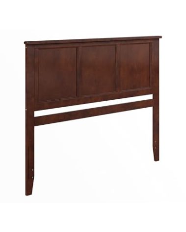 AFI, Madison Queen Solid Wood Panel Headboard, Walnut
