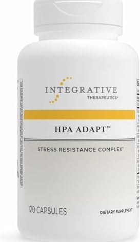 Integrative Therapeutics HPA Adapt - Adaptogenic Supplement for Stress Support* - Includes Ashwagandha, Rhodiola & Other Adaptogenic Herbs* - Vegan, Dairy-Free & Gluten-Free - 120 Capsules