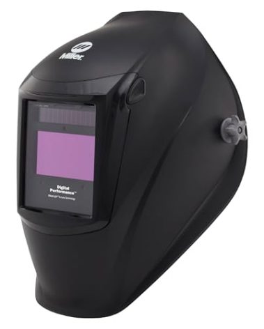 Miller Digital Performance™ ClearLight™ 4x Auto Darkening Welding Helmet (Black) - Digital Auto Welding Helmet with 7.2 sq in Viewing Area & 4x Lens Technology for Ultra Clarity for Men & Women