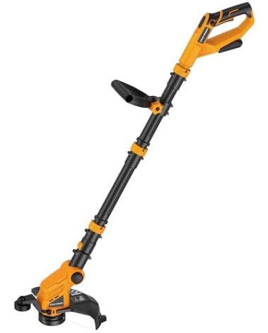 Houselife Cordless Weed Trimmer Compatible with Dewalt 20V Max Battery(Battery not Included) - 3 in 1 Weed Wacker/String Trimmers with Auto Line Feed, 12" Electric Weed Eater/Edger for Lawn Garden