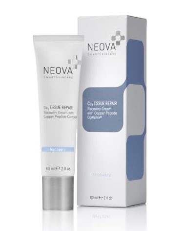 NEOVA SmartSkincare Cu3 Tissue Repair & Post Laser Cream 56g, 2 Oz. | Clinical Repair Copper Peptide Cream | Improves & Accelerates Skin Healing & Reduces Irritation