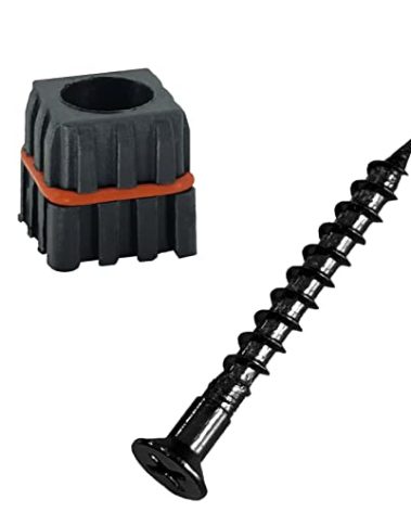 Myard 3/4" Baluster Connectors 100pcs for 50 Square Balusters w/Stainless Steel Screws, 'O' Silicone Seal Design for Better Sturdy No Drilling Installation for Deck Handrail Staircase Rail