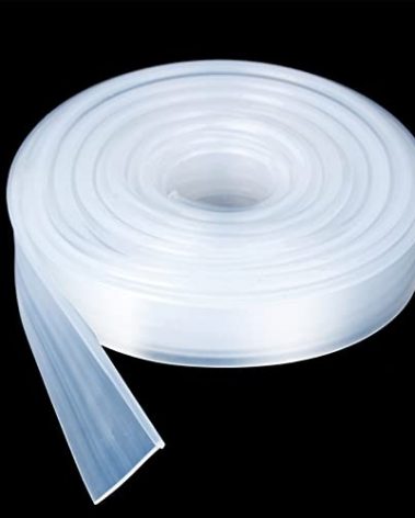 Framed Shower Door Bottom Seal Strip Replacement Shower Bottom Waterproof Door Rubber Sweep Trim Clear Seal for Home Bathroom Glass Shower Door, 108 Inch