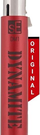 sE Electronics DM1 Dynamite Ultra-Slim Inline Microphone Preamp for Ribbon & Dynamic Microphones - Mic Preamp with +28dB Gain for Clean, Natural Sound - Ideal for Podcasting & Live Sound (Red)