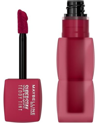 MAYBELLINE Super Stay Teddy Lip Tint, Long Lasting Matte Lipstick For Up To 12HR Wear, Wild At Heart, 1 Count