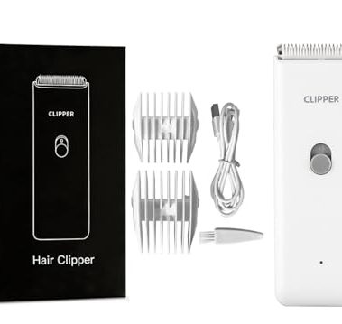 Tileon Dog Clippers,Quiet Washable USB Rechargeable Cordless Dog Grooming Kit,Electric Pets Hair Trimmers Shaver Shears for Dogs and Cats White