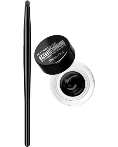 Maybelline New York Makeup Eyestudio Lasting Drama Gel Eye Liner, Blackest Black, Waterproof, 0.106 Ounce,Pack of 1