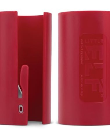 Little ELF Wrapping Paper Cutter (2-Pack) | Red Christmas Gift Wrap Cutter | As seen on Shark Tank | Made in USA | Gift Wrapping Paper Slicing Tool