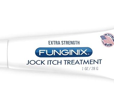 FUNGINIX Jock Itch Treatment - Relieves Itching, Burning, Scaling, and Chafing, Natural Anti Itch Treatment with Tolnaftate, Pleasant Topical Cream (1 Ounce)