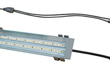 HappyBird Lightning (A Divison of M&M Cage) 8" LED linkable Light bar Without Power Source for Multiple Bird Breeder Cages, Full Spectrum LED. Will NOT Run ON ITS OWN (Single)