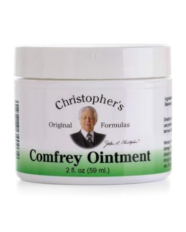 Christopher's Original Formulas Comfrey Ointment, 2 Ounce – Herbal Ointment with Organic Comfrey Leaf in a Natural Beeswax and Olive Oil Base