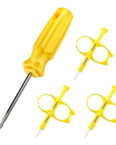 Gulfmew 4 Pack Sprinkler Key Adjustment Tool Kit Compatible with Rain Bird 5000, Hunter PGP Sprinkler Head, Rotor Nozzle Key Tool Adjustment Wrench for Lawn Irrigation System Repair