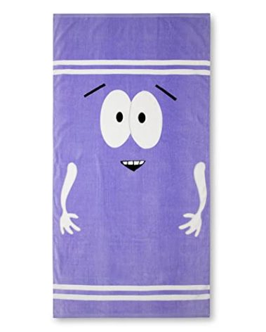 South Park Towelie Bath Towel | Swimming Pool Travel Accessories for The Pool, Beach | Ultra Super Soft Cotton, Quick Dry Absorption | Home Decor Accessories for Bathroom, Gym, Spa | 30 x 60 Inches