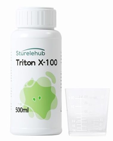 Sturelehub Triton X-100, 500ml, Laboratory Cleaning Detergent, Triton X-100 Surfactant, Laboratories Triton X-100 solution, DIY Record Cleaning Solution