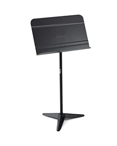 On-Stage SM7711B Orchestra Music Stand (Professional Orchestral Setup for Sheet Music Pages, Scores, and Books, Adjustable Height and Angle, 8 lb Capacity, Cart Compatible, Steel and Aluminum, Black)