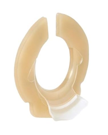 Ostomy Barrier Rings with L-shapped Output Direction Spout, Ostomy Stoma Rings with L-shapped Groove, Ostomy Supplies,Colostomy Supplies,4 Pcs/Pack (2 mm Thickness, Diameter : 1.9 Inches)