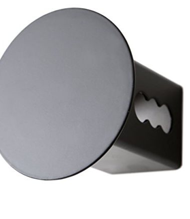 LFPartS Blank Trailer Metal Hitch Tube Cover Fits 2" Receivers (Round Black)