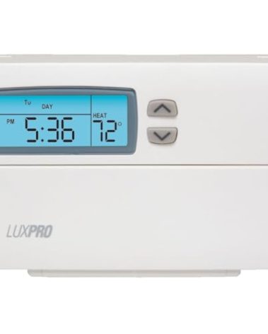 Lux Pro Programmable Thermostat for Home Use; 1 Heat, 1 Cool, Model PSP511LC, 5-2 Day with Backlight