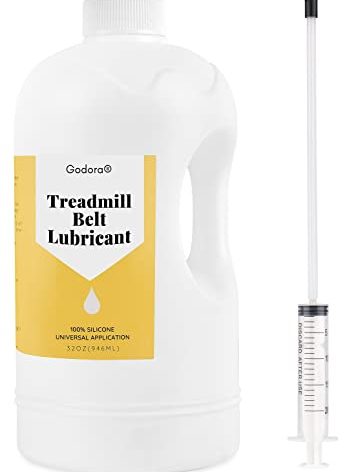 100% Silicone Treadmill Lubricant/Treadmill Lube, 32 Ounces Premium Silicone Oil for Treadmill Belt Lubrication, Easy to Apply Treadmill Belt Lubricant Oil, Suitable for Nearly All Type of Treadmills