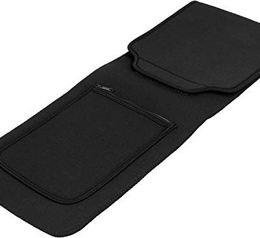 KuRoKo Keyboard Neoprene Sleeve Case(up to 18 Inches), with Wireless Mouse Storage & Cable and Charger Pouch (Black)