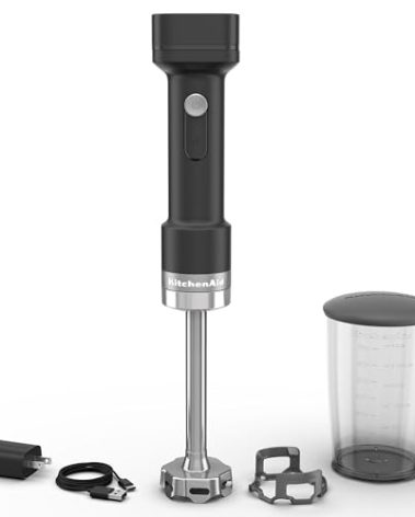 KitchenAid Go Cordless Hand Blender - battery included, KHBRV71, Black Matte