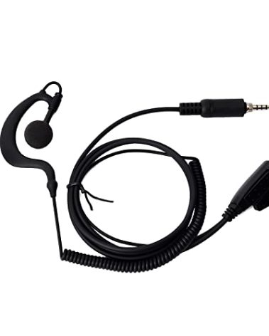 UAYESOK Waterproof Radio Earpiece with Mic PTT Screw Thread Headset for Yaesu VX-6 VX-6R VX-7R VX-170 FT-270 HT Standard Horizon HX400 HX750S HX870 HX890 Handheld Marine Transceiver