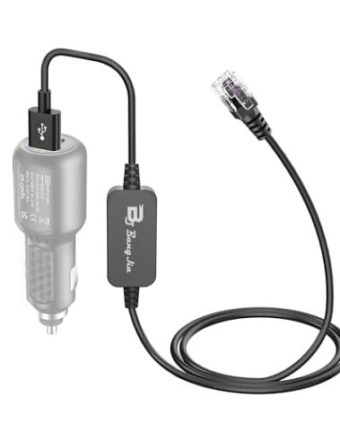 Bangjia Radar Detector Cable,USB to RJ11 Power Cord for Uniden R3 R7 R1 Radar Detector Escort Redline 360c Max Solo Passport 9500ix 8500 X80 Beltronics 12V Car Lighter Adapter Cable (RJ11-3.3ft)