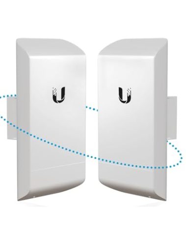 Ubiqui Networks Nanostation M5 Locom5 Indoor/Outdoor Airmax Cpe 5Ghz High-Power 2X2 Mimo Point To Point Ptp Bridging (2-Pack)