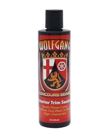 Wolfgang Concours Series Exterior Trim Sealant | Protects Plastics, Rubber, Vinyl & Metal | Clear Finish & UV Protection | 8 Oz | WG-3000 | Long-Lasting Sealant for Exterior Surfaces