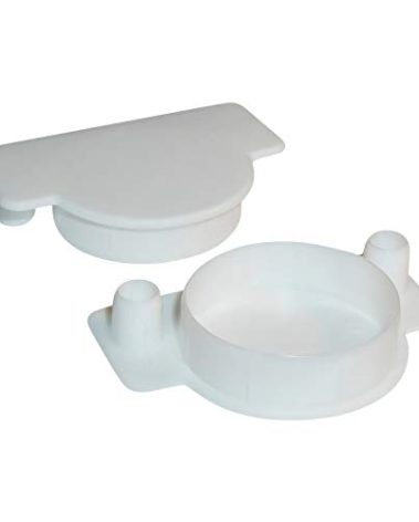 10 Pack Rok Hardware 1-3/8" (35mm) White Plastic Hole Cover Plug for Concealed Hinge Cup and Screw Dowel Holes, ROKHP35WH2