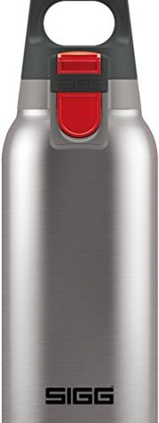 SIGG - Insulated Water Bottle - Thermo Flask Hot & Cold ONE Brushed - with Tea Infuser - Leakproof - BPA Free - 18/8 Stainless Steel - 10 oz