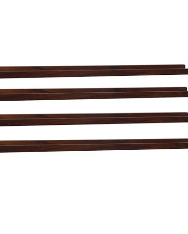 Long Floating Shelves Set of 4,Wood Picture Shelf for Wall with Ledge,Photo Frames Display Shelves Wall Mounted Rustic for Living Room Bedroom Kids Nursery,Home Decor Dark Walnut (36 Inches )