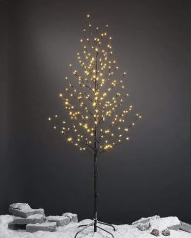 LIGHTSHARE 6FT 240L LED Star Light Tree, for Home Festival Party Christmas, Indoor and Outdoor Use, Warm White