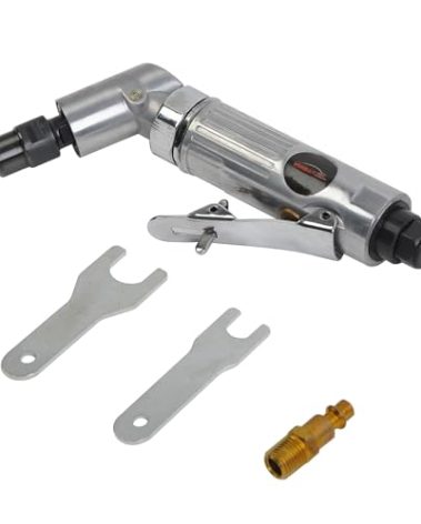 WINMAX TOOLS AUTOMOTIVE Pro 120° 1/4" Air Angle Die Grinder Cutting Grinding Built-in Regulator