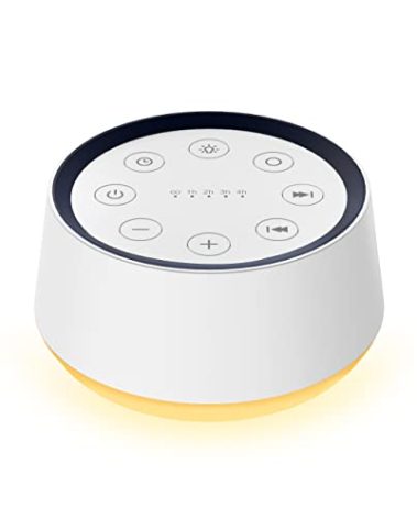 Brown Noise Sound Machine with 30 Soothing Sounds 12 Colors Night Light White Noise Machine for Adults Baby Kids Sleep Machines Memory Function 36 Volume Levels 5 Timers for Home Office Travel