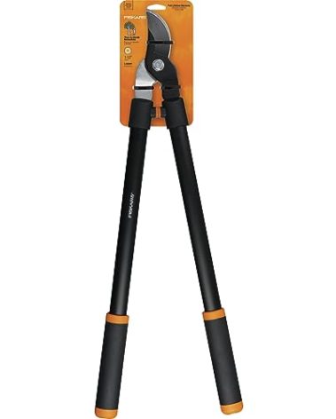 Fiskars 28" Loppers for Tree Trimming, Heavy Duty, Rust-Resistant Sharp Bypass Steel Blade Loppers, Branch Cutter up to 1.5" Diameter Cut Capacity, Shock-Absorbing Handle, Garden Tools