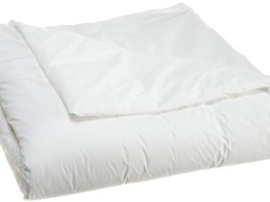 National Allergy Premium 100% Cotton Duvet Comforter Protector - Full/Queen Size - 86" x 86" - White - Breathable 300 Thread Count Hypoallergenic Cover - Zippered Encasement - Bedding Linen