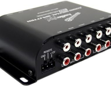 Audiopipe SPLIT3003RCA Multi-audio Amplifier 3 Rca Outputs W/bulit In 10v Line Driver