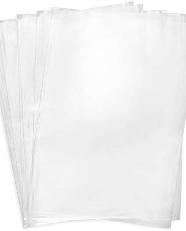 Shrink Wrap Bags,100 Pcs 8x12 Inches PVC Heat Shrink Wrap for Packagaing Soap,Shoes,Bath Bombs, Film DVD/CD, Candles,Homemade DIY Projects