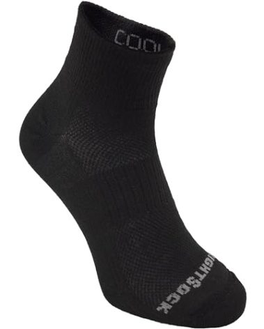 Wrightsock CoolMesh II Quarter Running Socks for Men and Women – Cushioned, Eco-Friendly and Anti Blister Socks with our Patented Double Layer Design - American Made, No Blisters Guaranteed