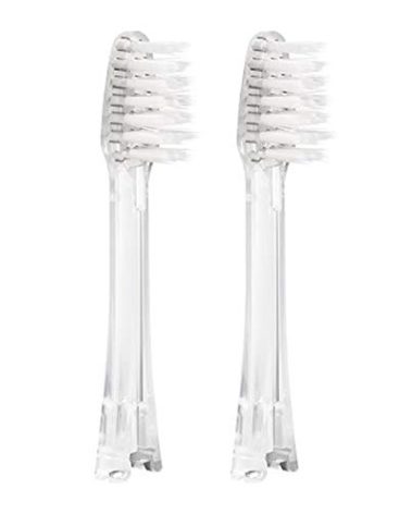 IONPA [DM - Clear] Replacement Brush Head, 2pcs/Pack, Made in Japan IONIC KISS You, hyG