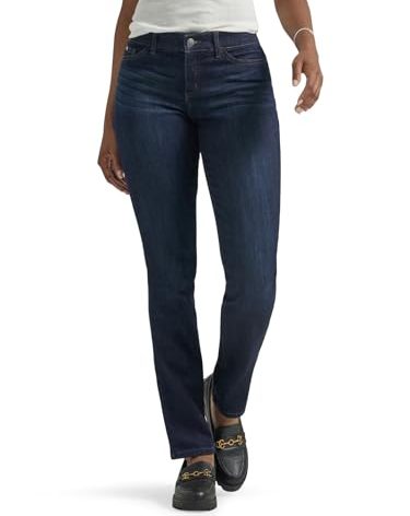 Lee Women's Ultra Lux Comfort with Flex Motion Straight Leg Jean Niagara 10 Short