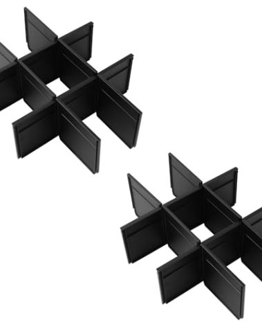 LEDBarz Upgrade 48-22-8472 Packout Divider/Organizer for Milwauke Packout 3 Drawer Accessorie,Fit for Milwauke Tool Box,2-PACK Black