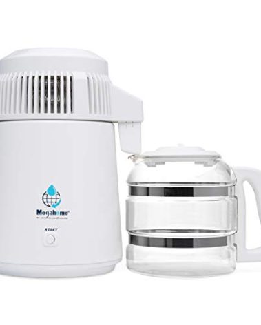 Megahome Countertop Water Distiller, White, Glass Collection
