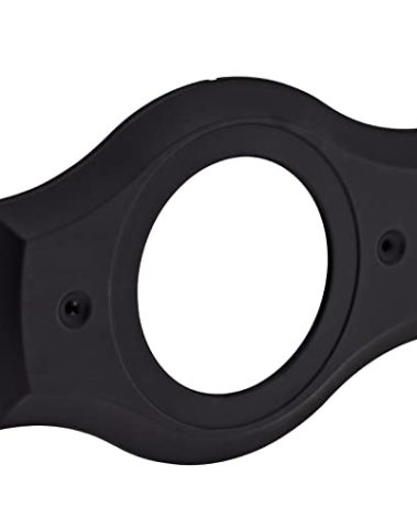 Renovation Shower Cover Plate for 2-Handle or 3-Handle to 1-Handle Shower Updates, Matte Black