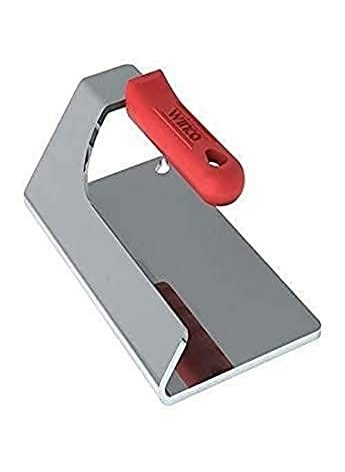 Winco SWS-74, 4L X 7-1/2W-Inch 2 Lbs Stainless Steel Steak Weight with Silicone Sleeve, Patty Meat Grill Press, Steak Weight Press