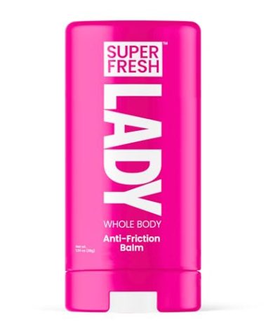 Lady Parts Anti Chafe and Friction Stick Prevents Skin Chafing Rash and Irritation Unscented Smooth Balm with Aloe for Thighs Arms Bra Lines and More No Mess Glide On Application 1.5 oz Stick